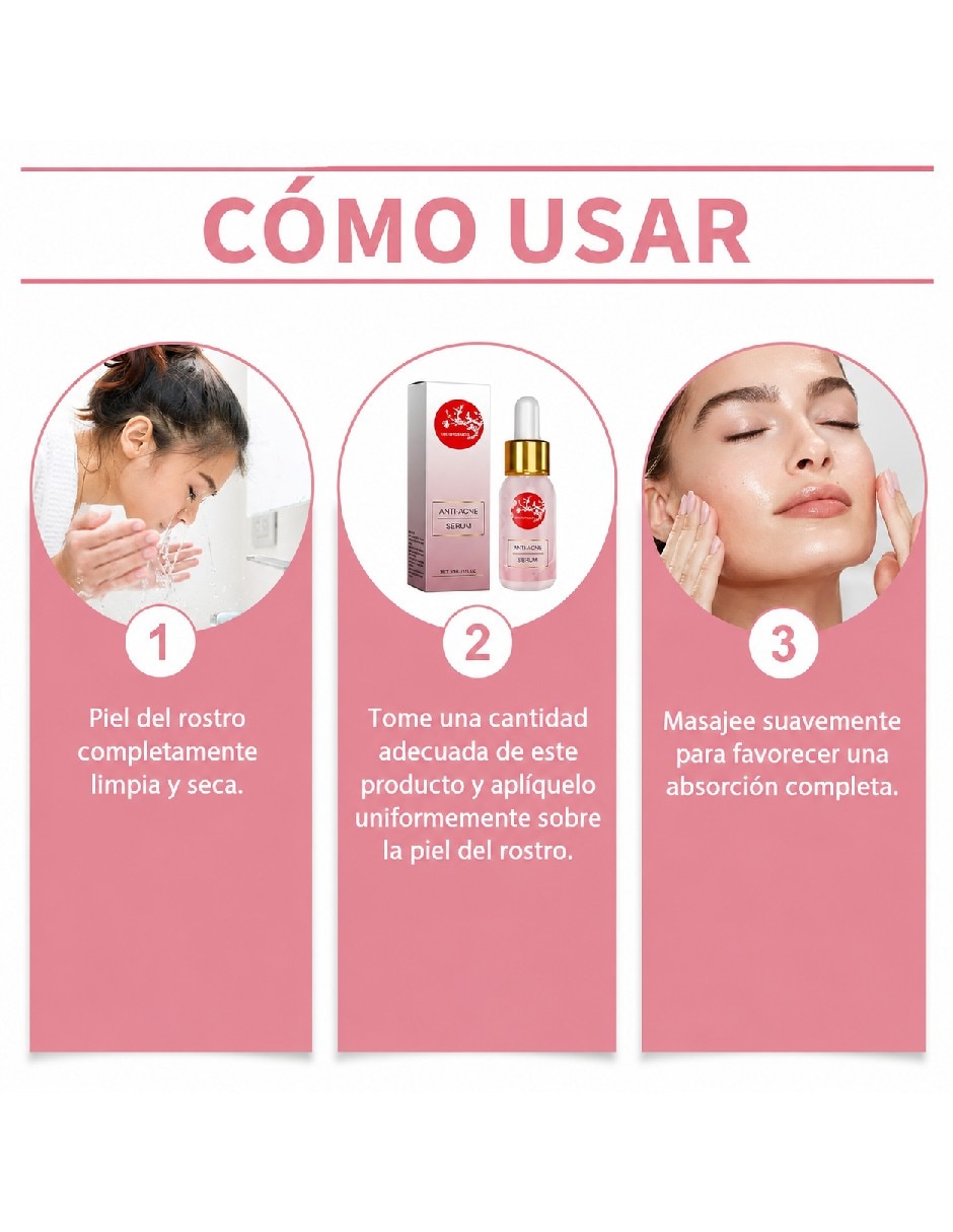 Sérum antiacné facial con niacinamida de todo tipo de piel 4