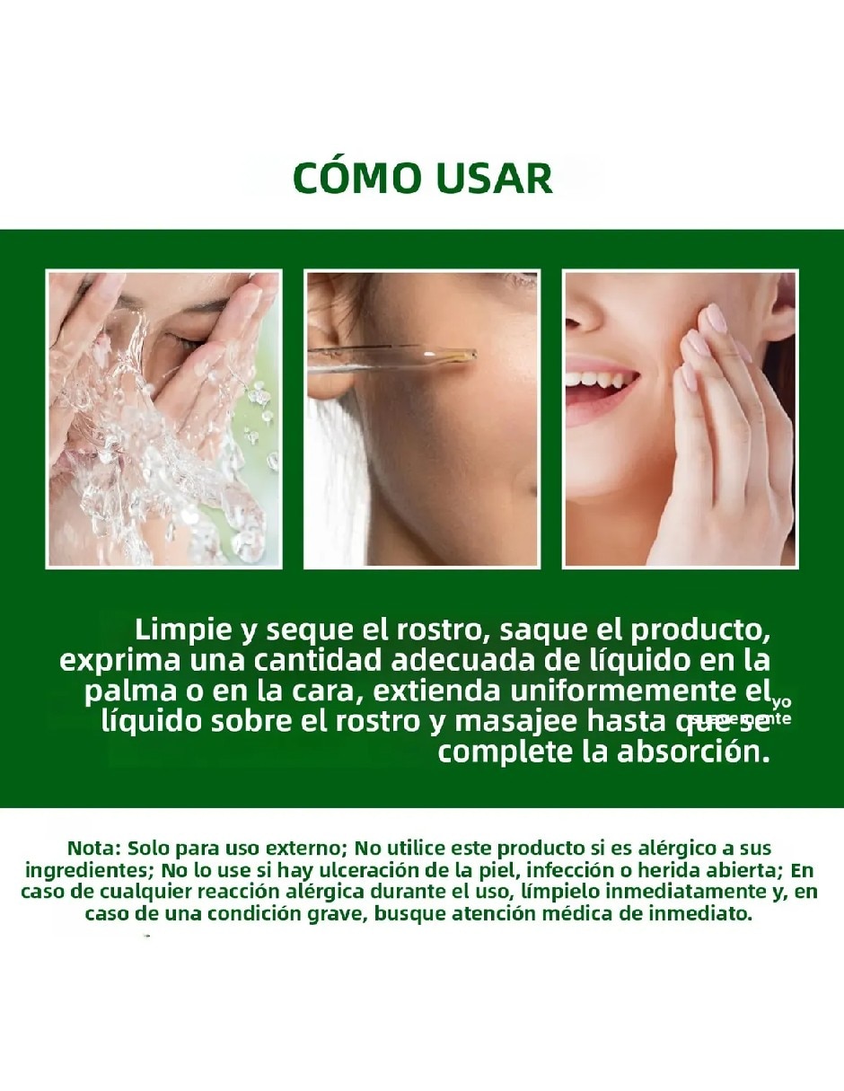 Sérum antiacné facial con 2% acido salicílico de piel todo tipo de piel 3