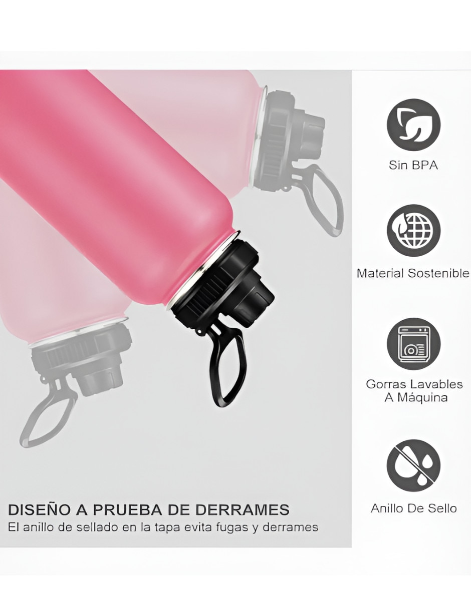Termo de acero inoxidable con tapa rosca