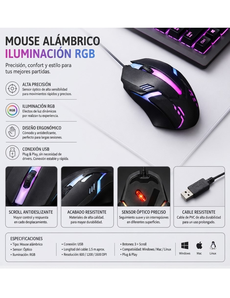 Mouse y teclado KB66 2