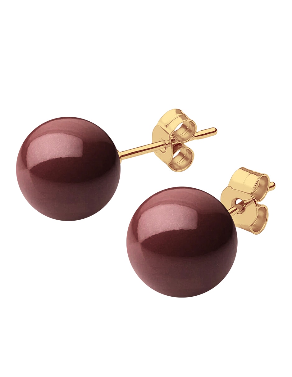 Aretes y collar Éclair 18 k perla de cristal 7