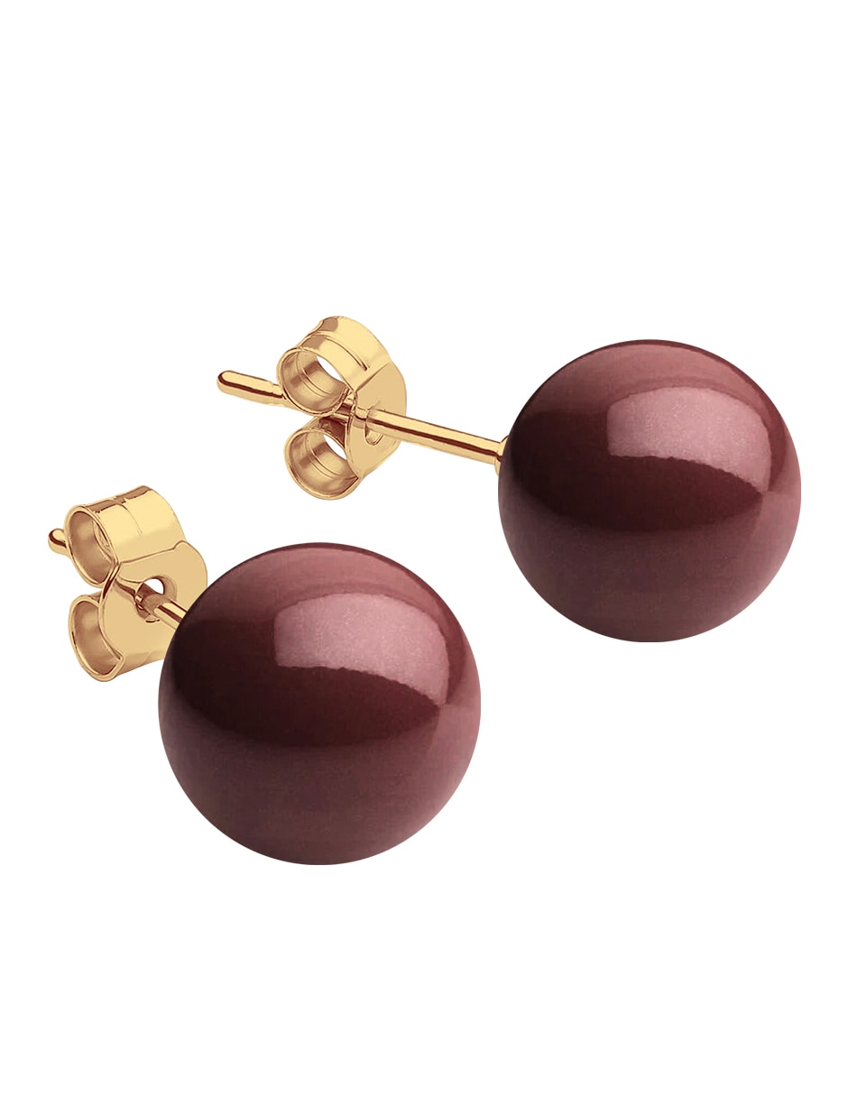 Aretes collar y pulsera Éclair de 18 k perla de cristal 4