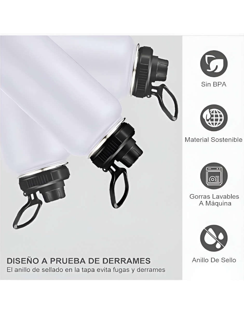 Termo de acero inoxidable con tapa rosca