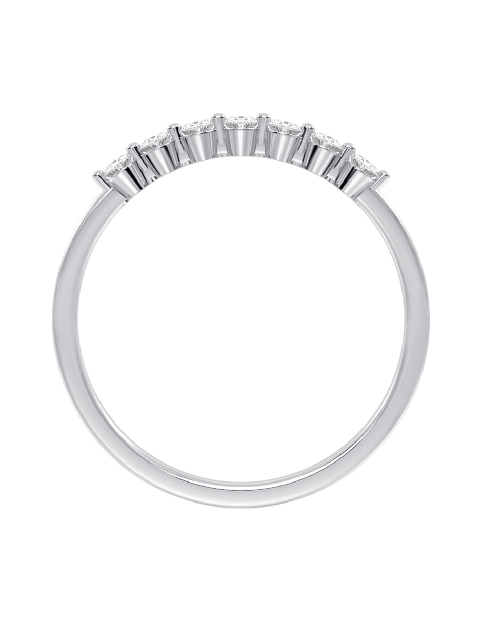 Anillo 10 k de oro zirconia brillante 3