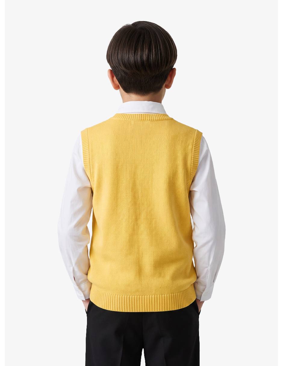 Chaleco tejido para niño 7