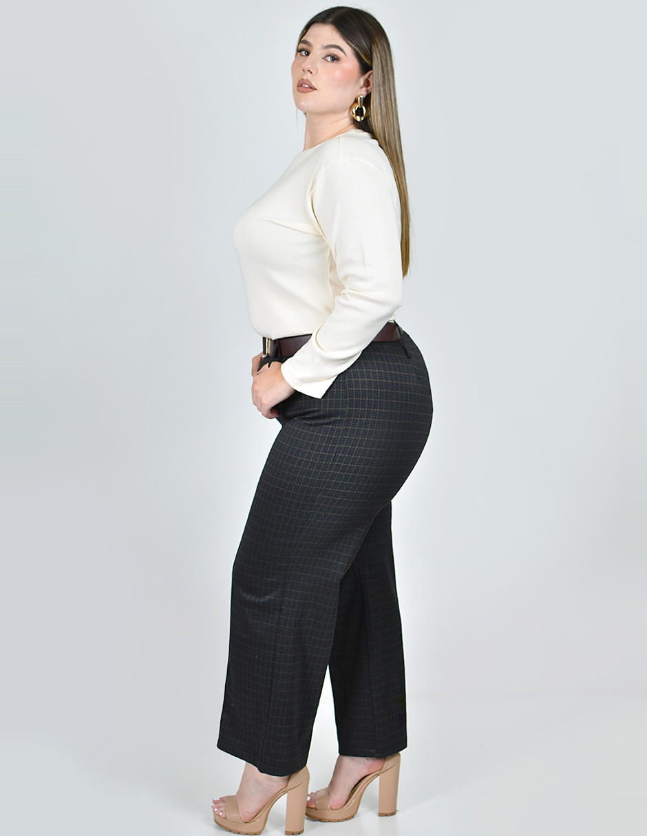 Pantalón regular recto para mujer 6