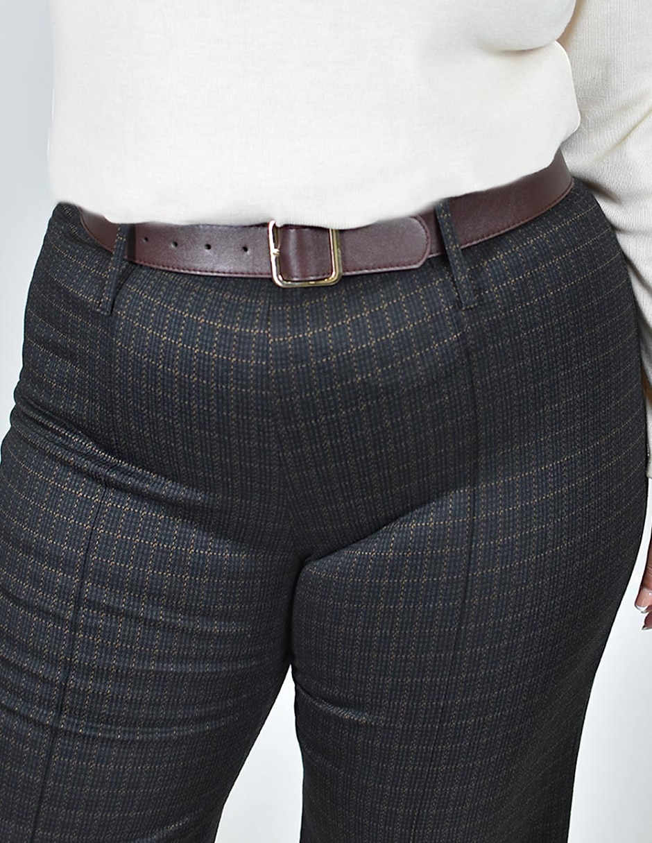 Pantalón regular recto para mujer 4