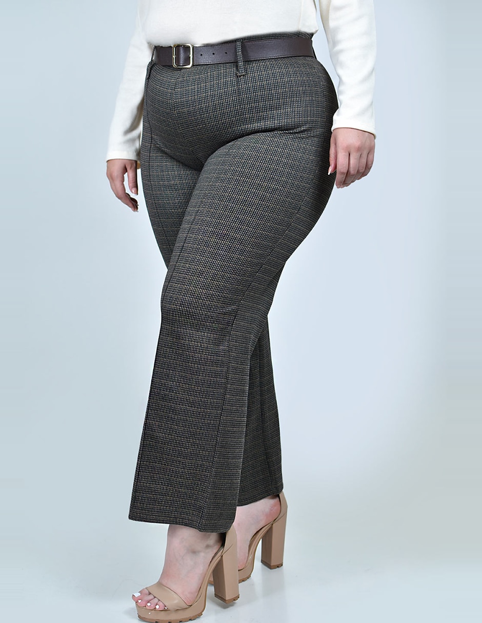 Pantalón regular recto para mujer 6