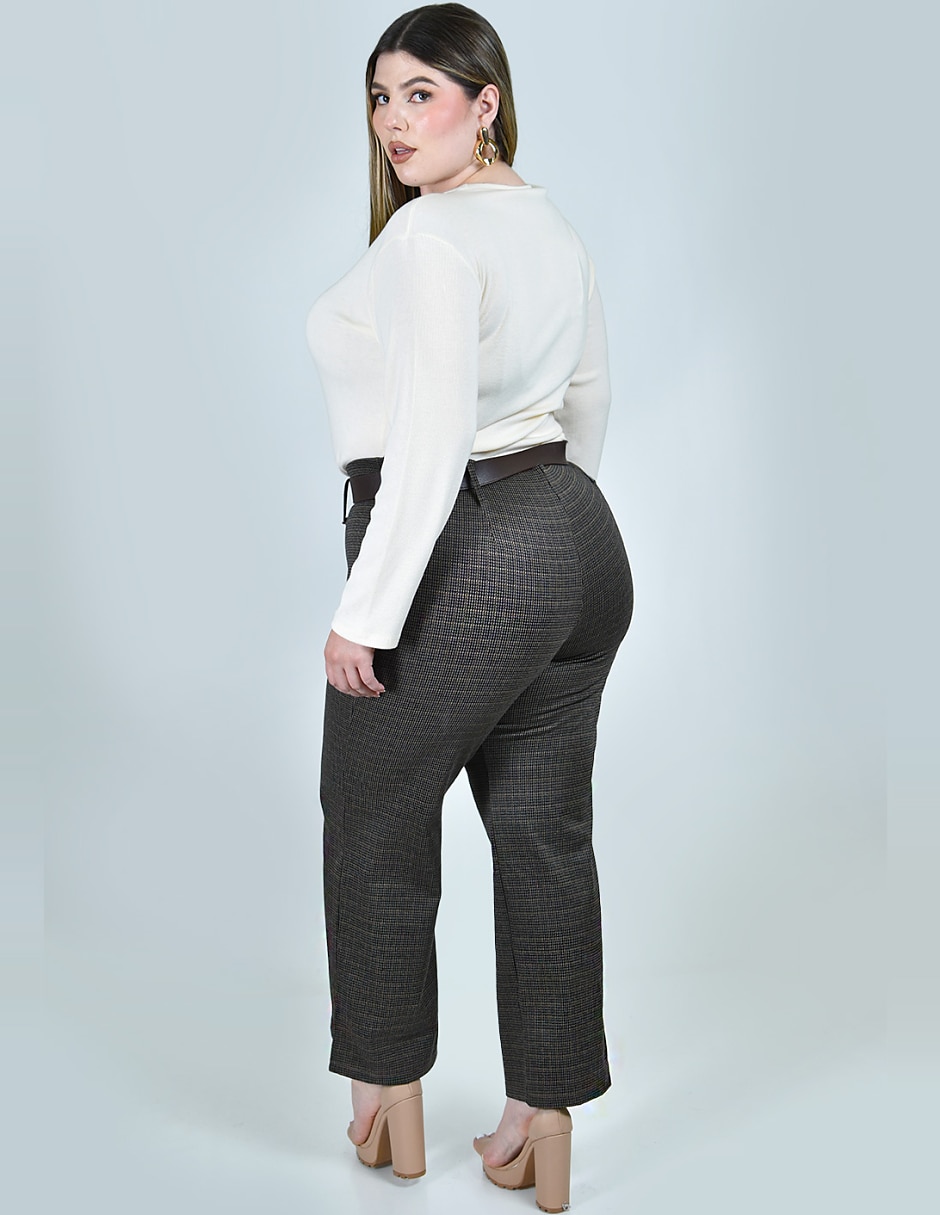 Pantalón regular recto para mujer 5