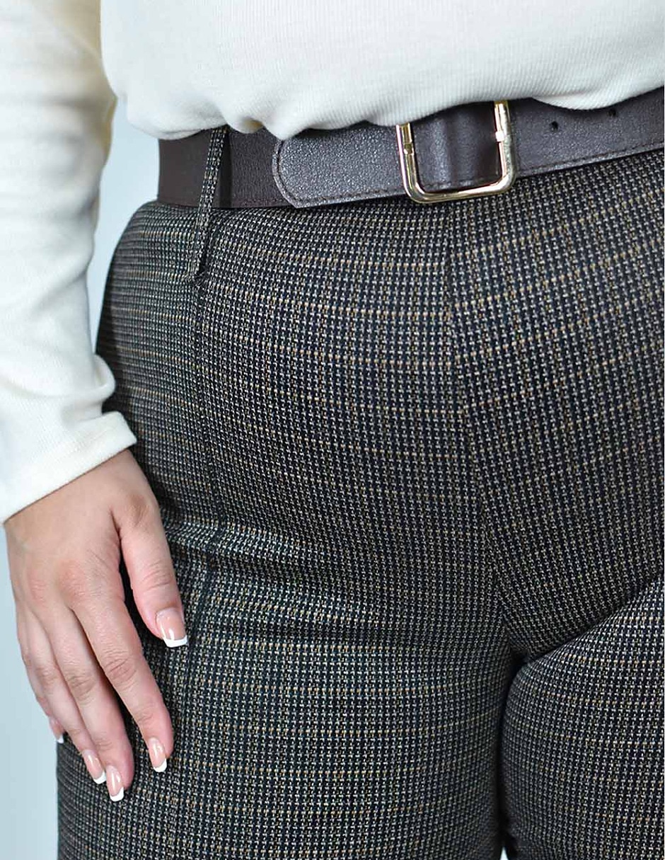 Pantalón regular recto para mujer 4