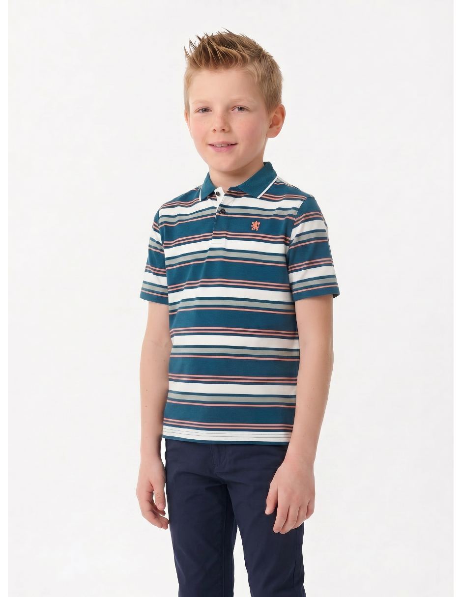 Playera tipo polo para niño
