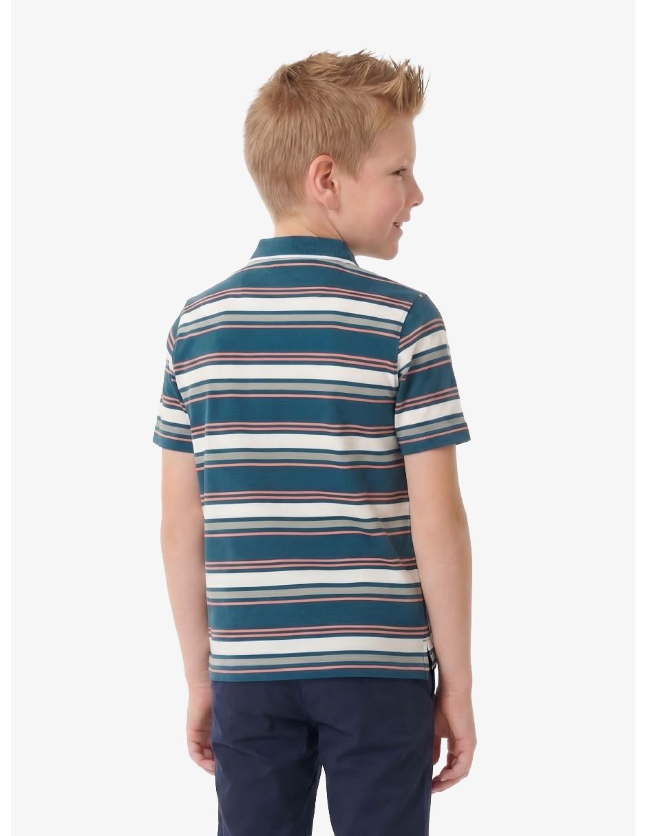 Playera tipo polo para niño 7
