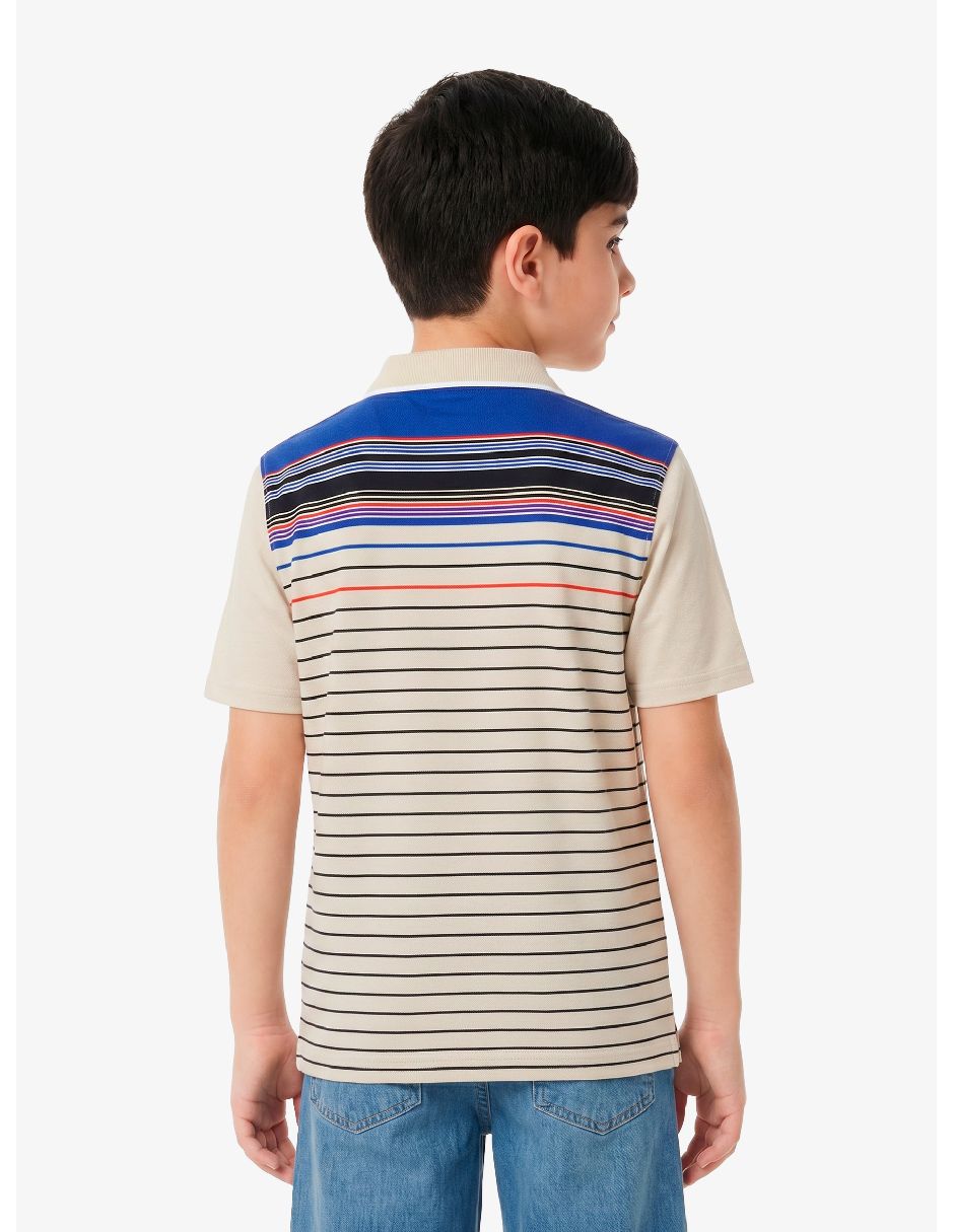 Playera tipo polo para niño 7