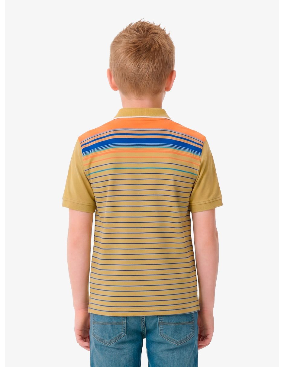 Playera tipo polo para niño 7
