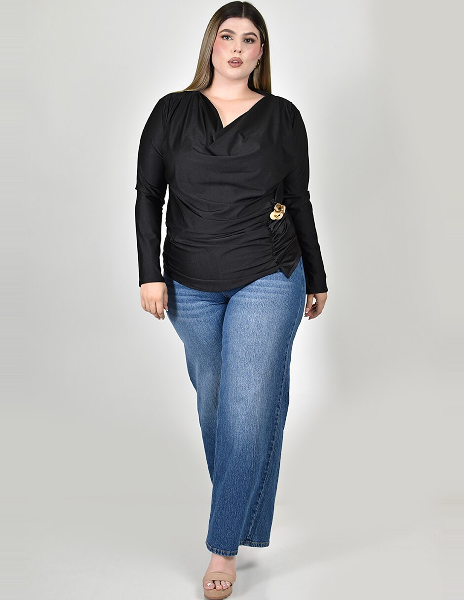 Blusa manga larga para mujer 5