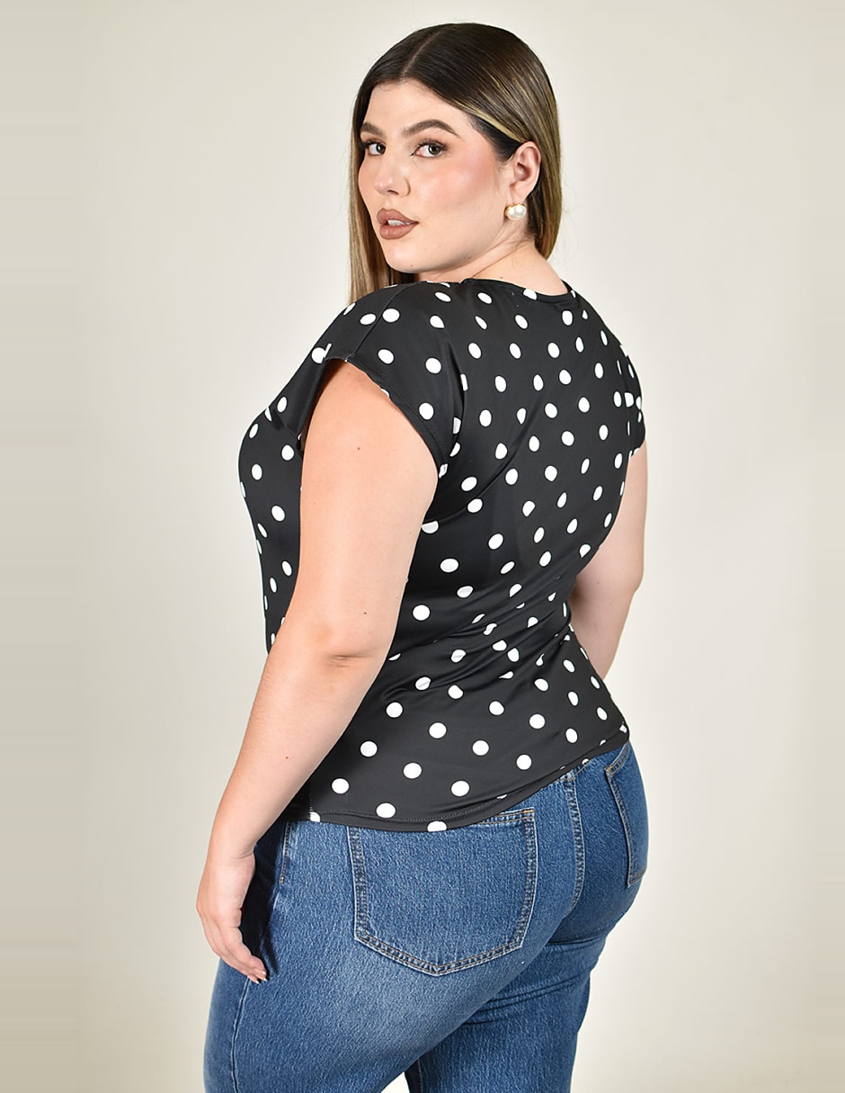 Blusa manga corta para mujer 3