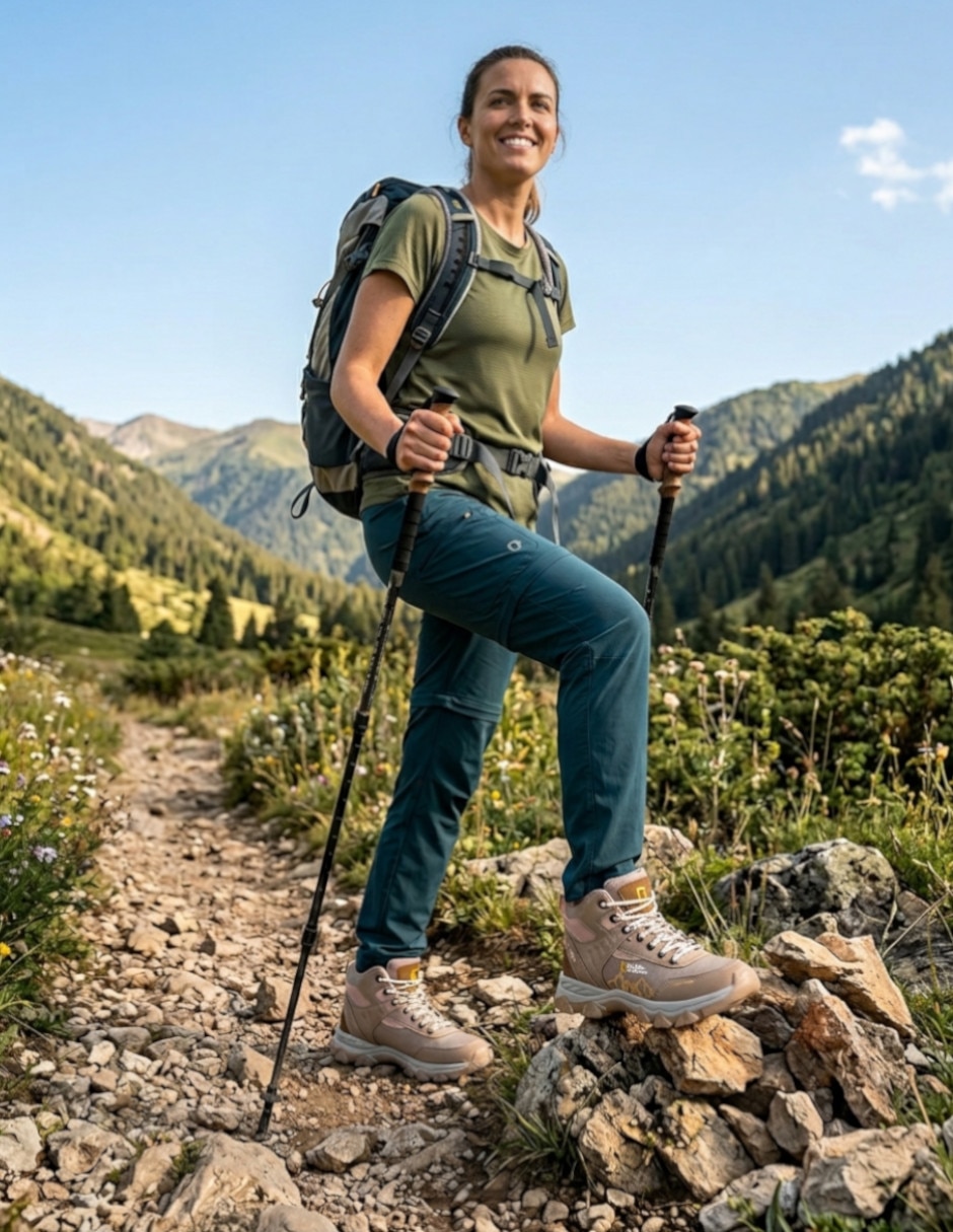 Bota combat al tobillo para mujer