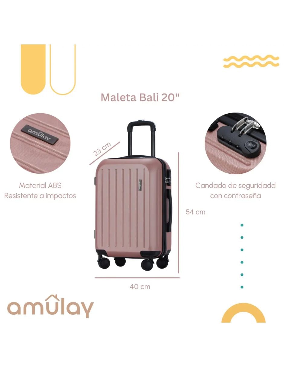 Maleta con ruedas carry on bali 7