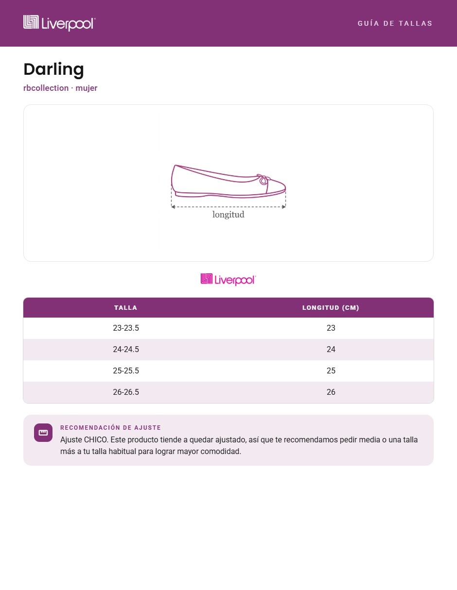 Balerinas Pequeños Productores para mujer
