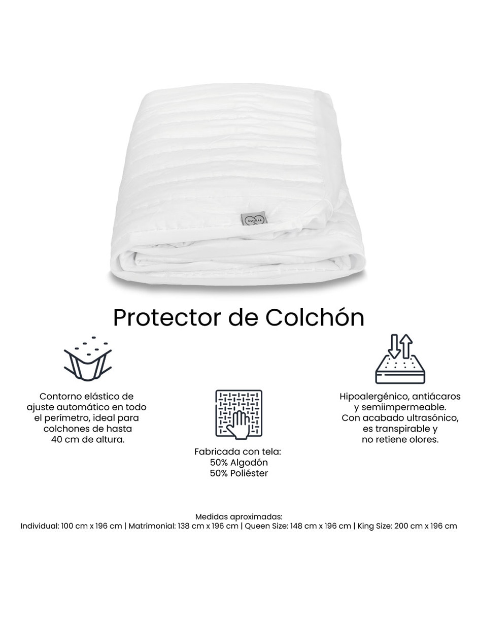 Protector de colchón acolchado impermeable 4