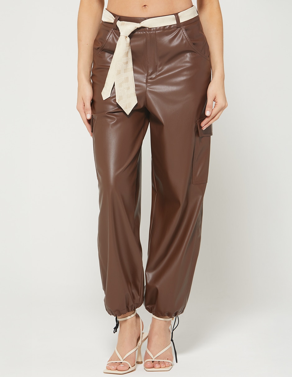 Pantalón jogger código corbata parachute para mujer Pantalón jogger código corbata parachute para mujer
