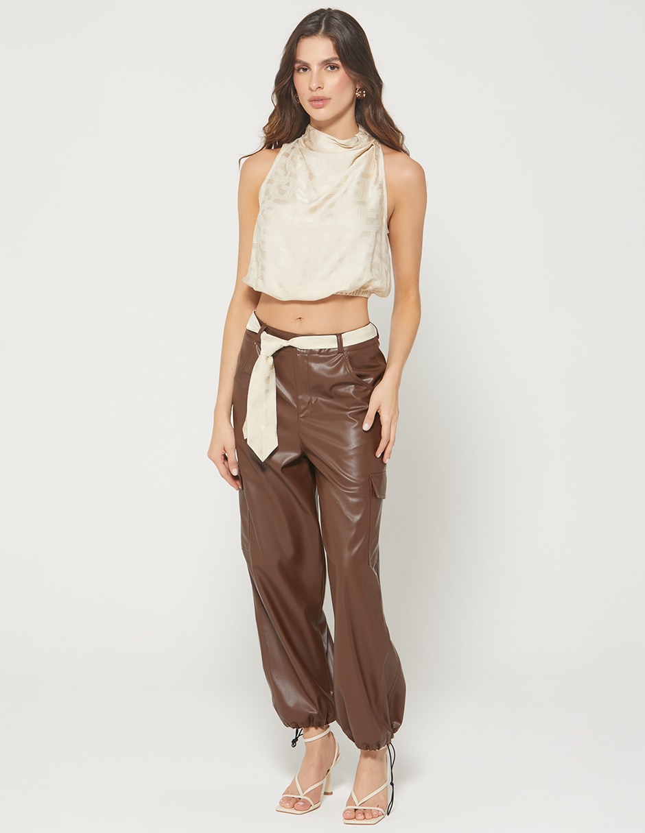 Pantalón jogger código corbata parachute para mujer 4
