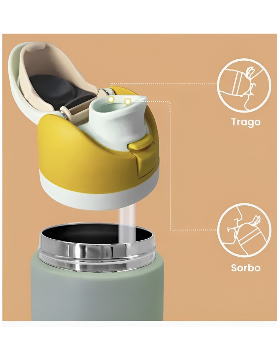 Termo de Acero inoxidable con tapa Flip top