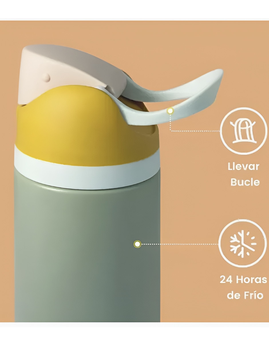 Termo de Acero inoxidable con tapa Flip top