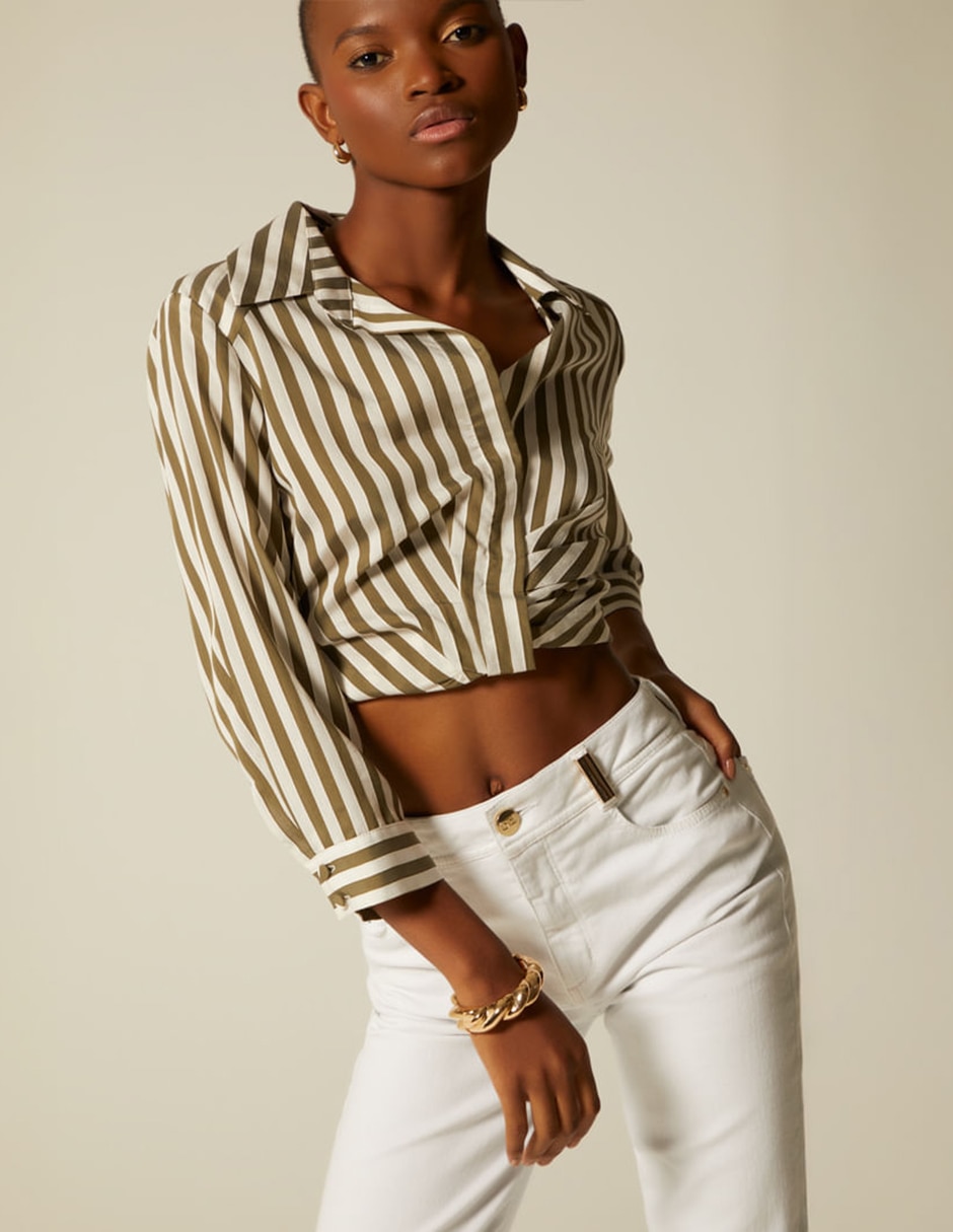 Top cuello camisero Top cuello camisero