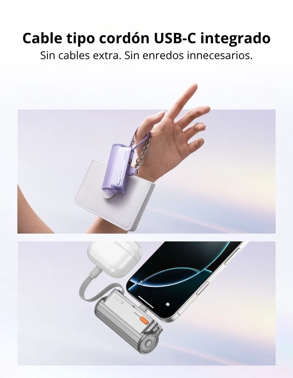 Batería portátil 5000 mAh Flow 5