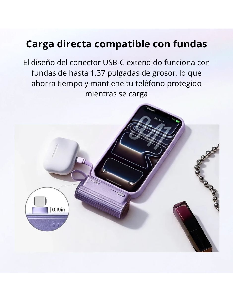 Batería portátil 5000 mAh Flow 2