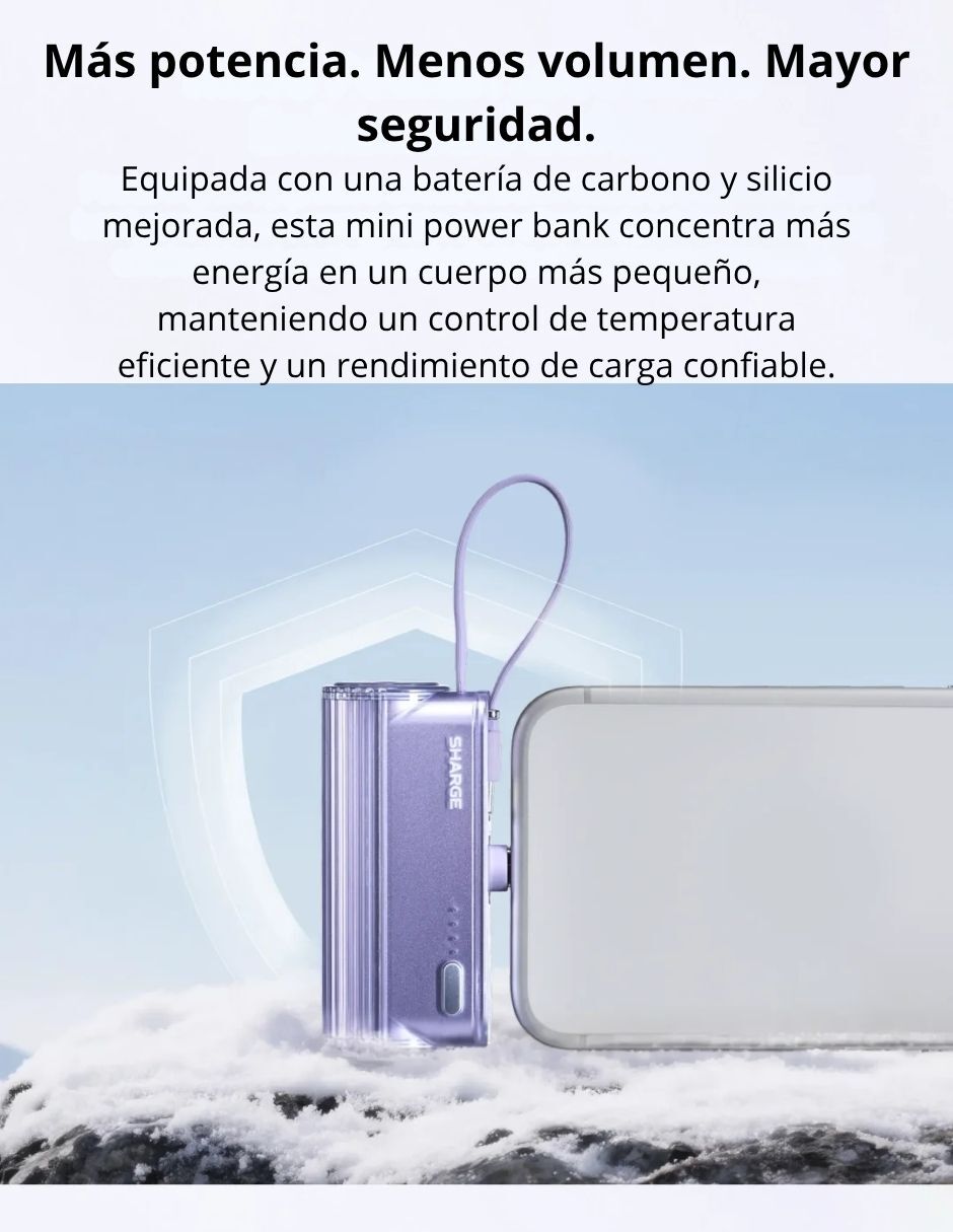Batería portátil 5000 mAh Flow 8
