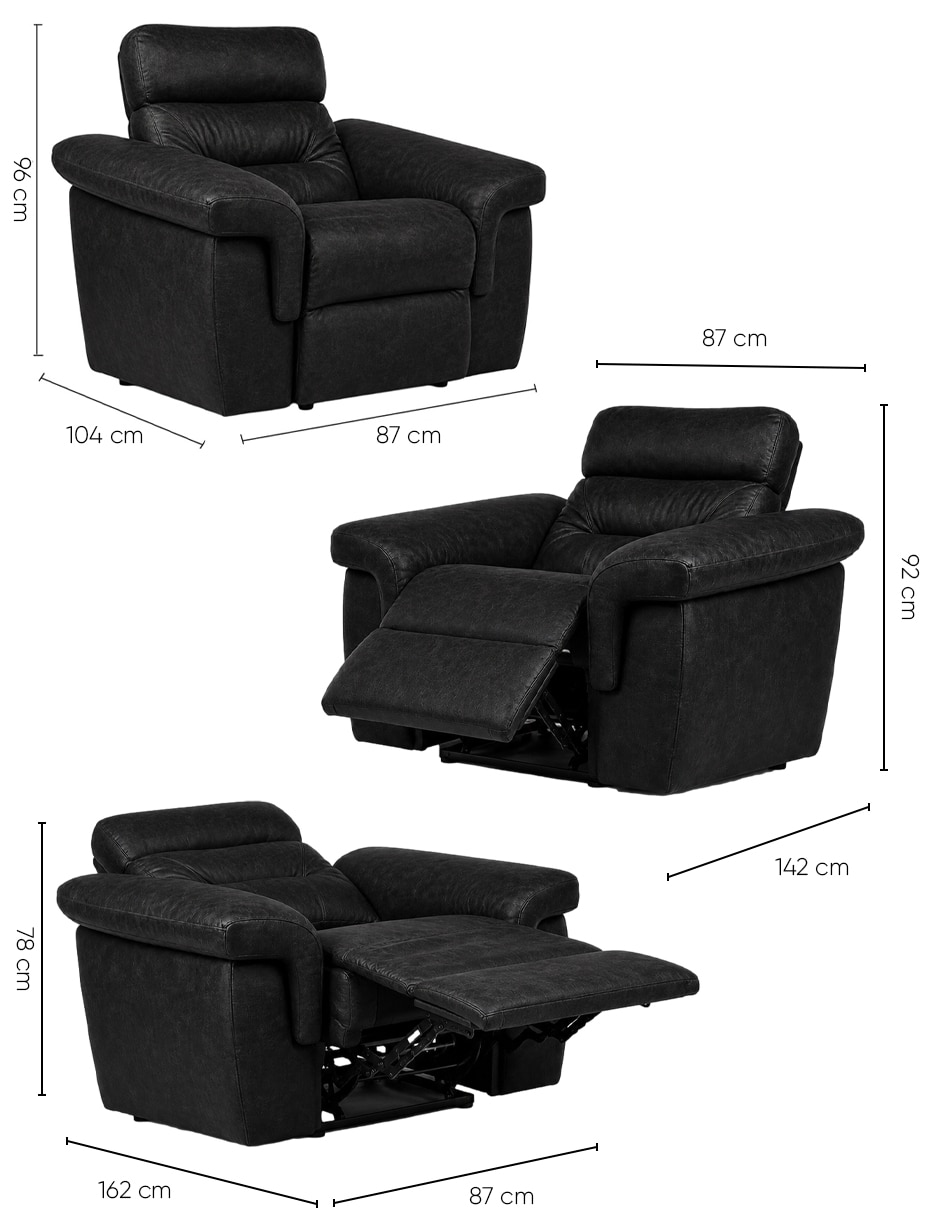 Reclinable urbana de tela 10