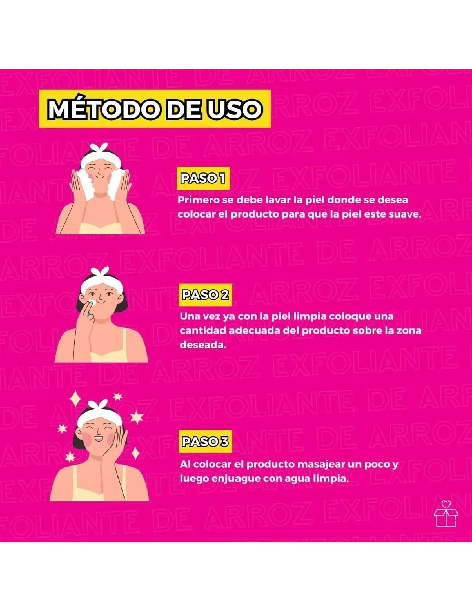 Exfoliante corporal Gel de arroz 200 ml para todo tipo de piel