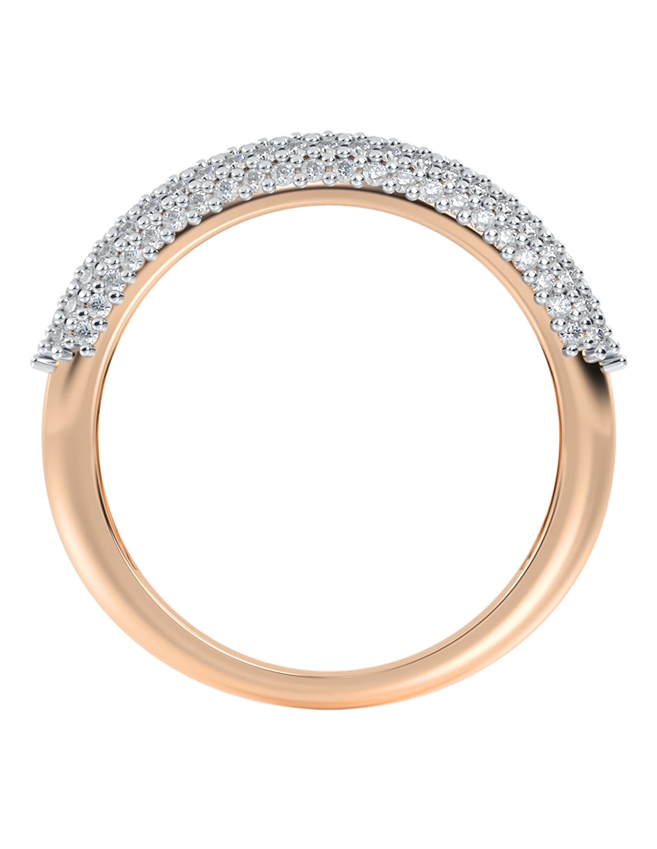Anillo 10 k de oro zirconia brillante 3