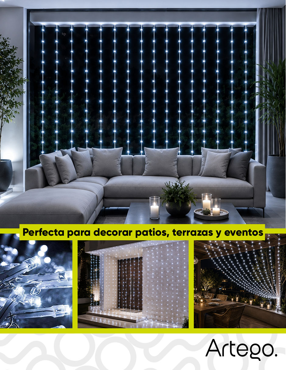 Serie luces led cable transparente quebec navidad quebec con 500 focos 3