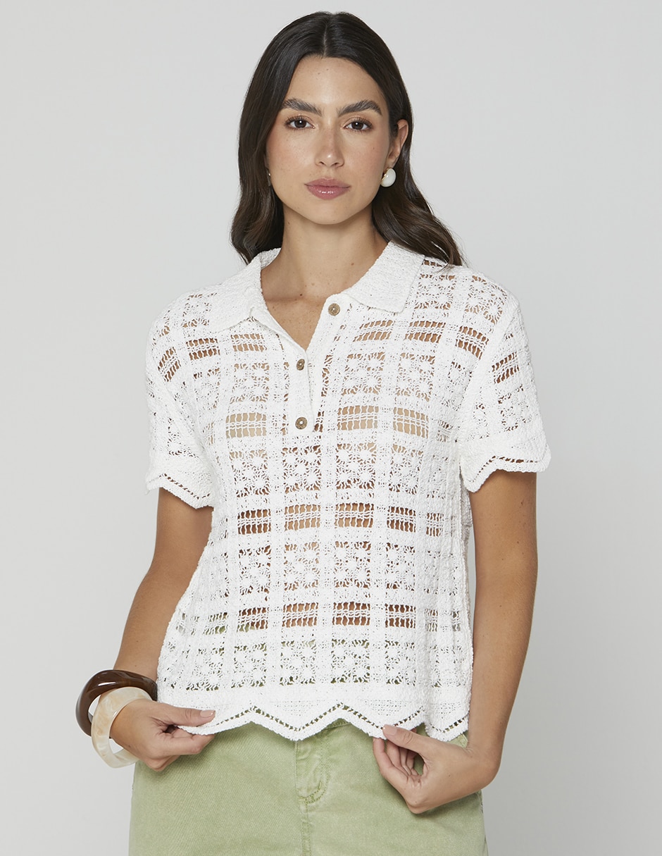 Blusa camisera brisas de verano manga Corta para mujer Blusa camisera brisas de verano manga Corta para mujer