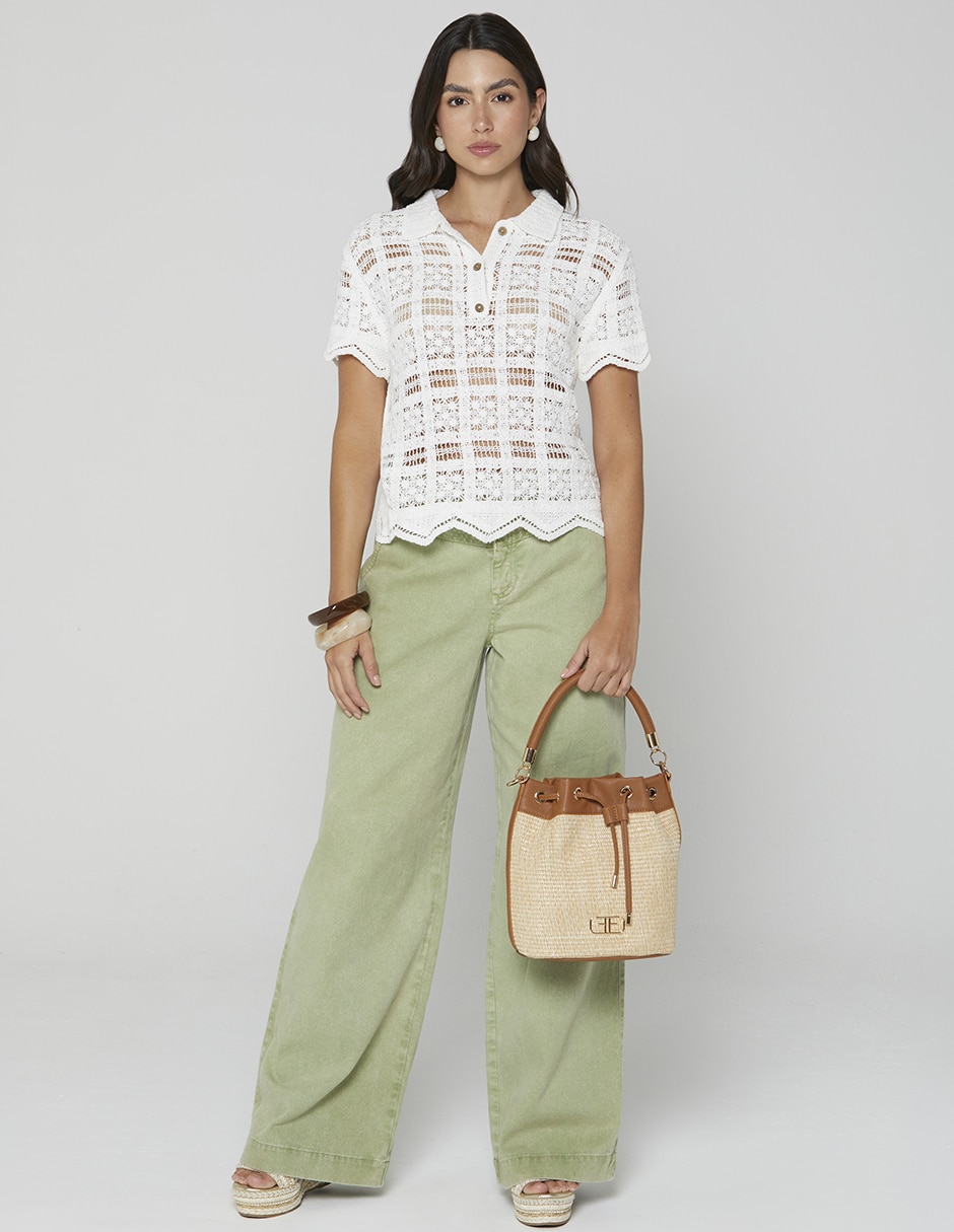 Blusa camisera brisas de verano manga Corta para mujer 5