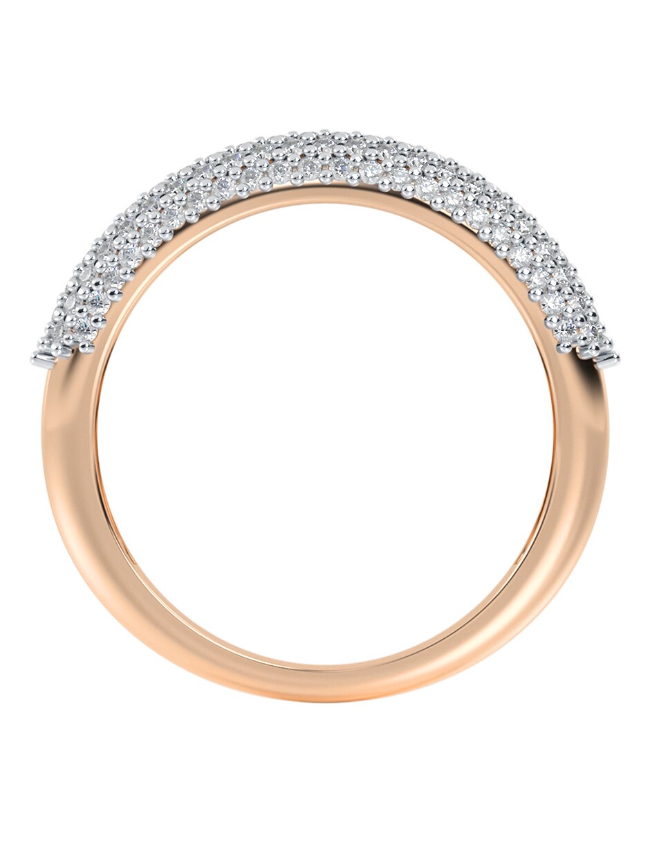 Anillo 14 k de oro zirconia brillante 3