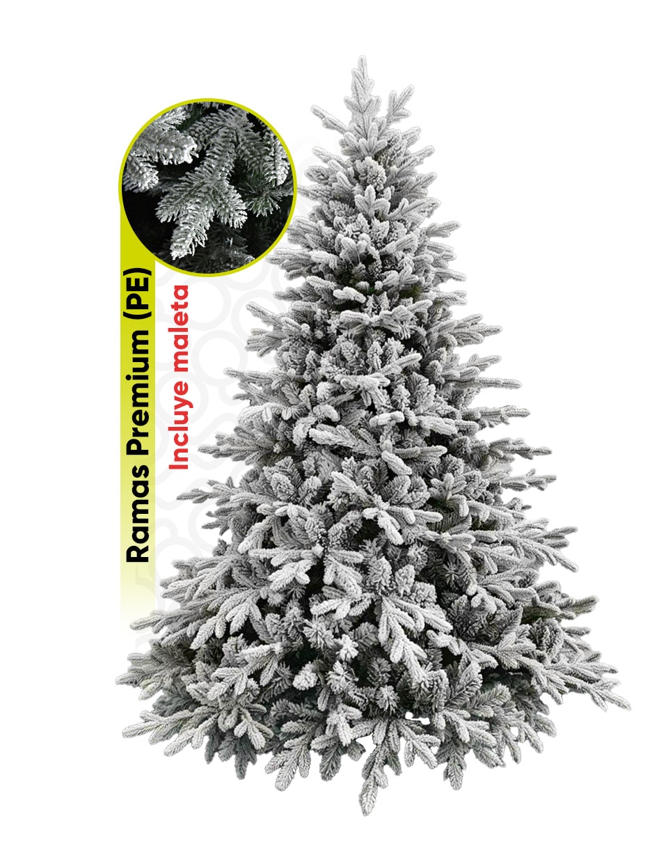 Árbol de navidad hemlock maleta de pvc