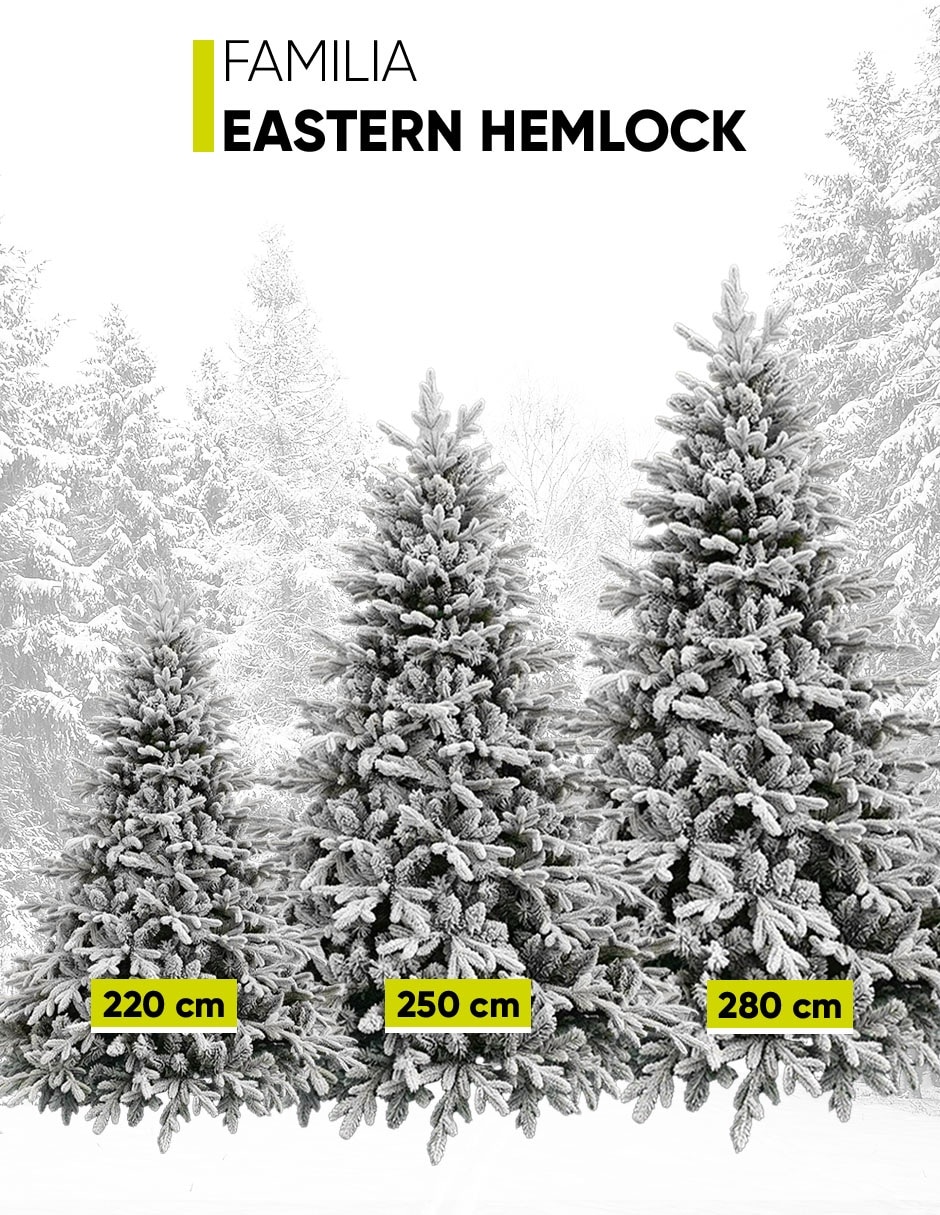 Árbol de navidad hemlock maleta de pvc 3