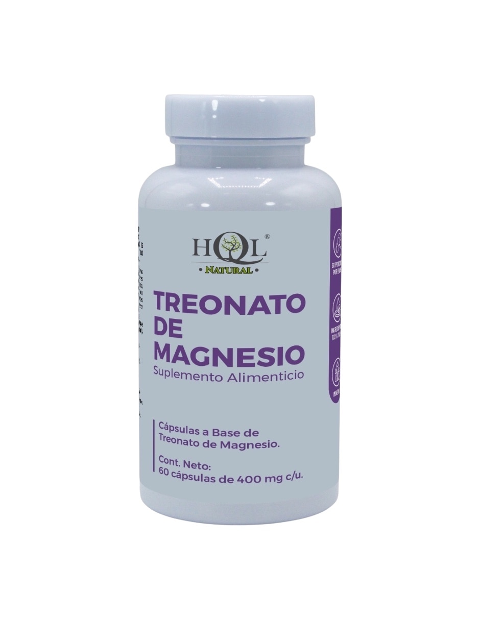 Treonato de Magnesio con L-treonato de magnesio 60 cápsulas