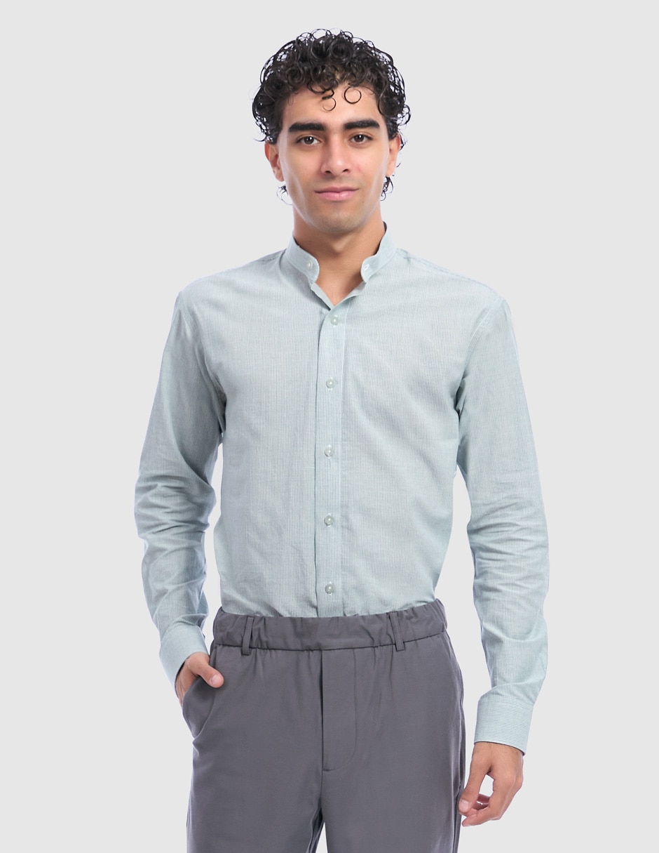 Camisa business casual manga larga para hombre Camisa business casual manga larga para hombre