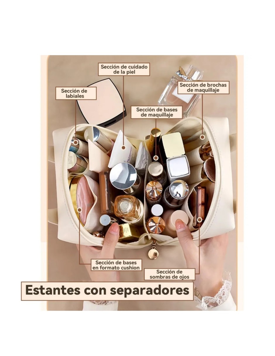 Neceser para maquillaje friends de algodón y 2 piezas para mujer 2