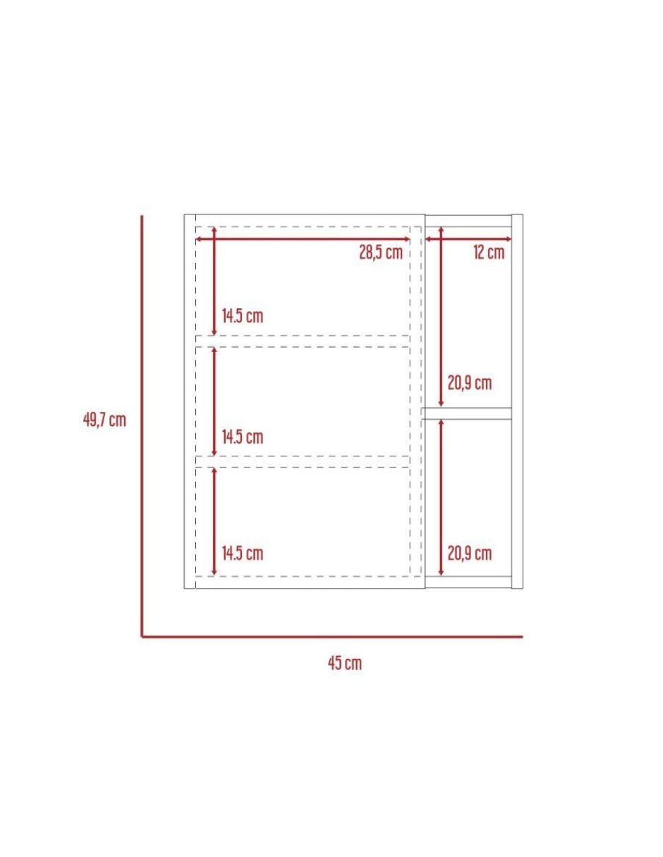 Gabinete superior armable de aglomerado y madera 6