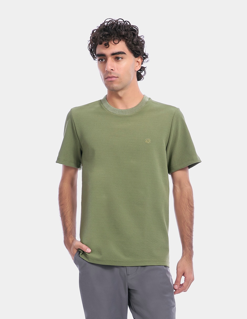 Playera cuello redondo para hombre 1