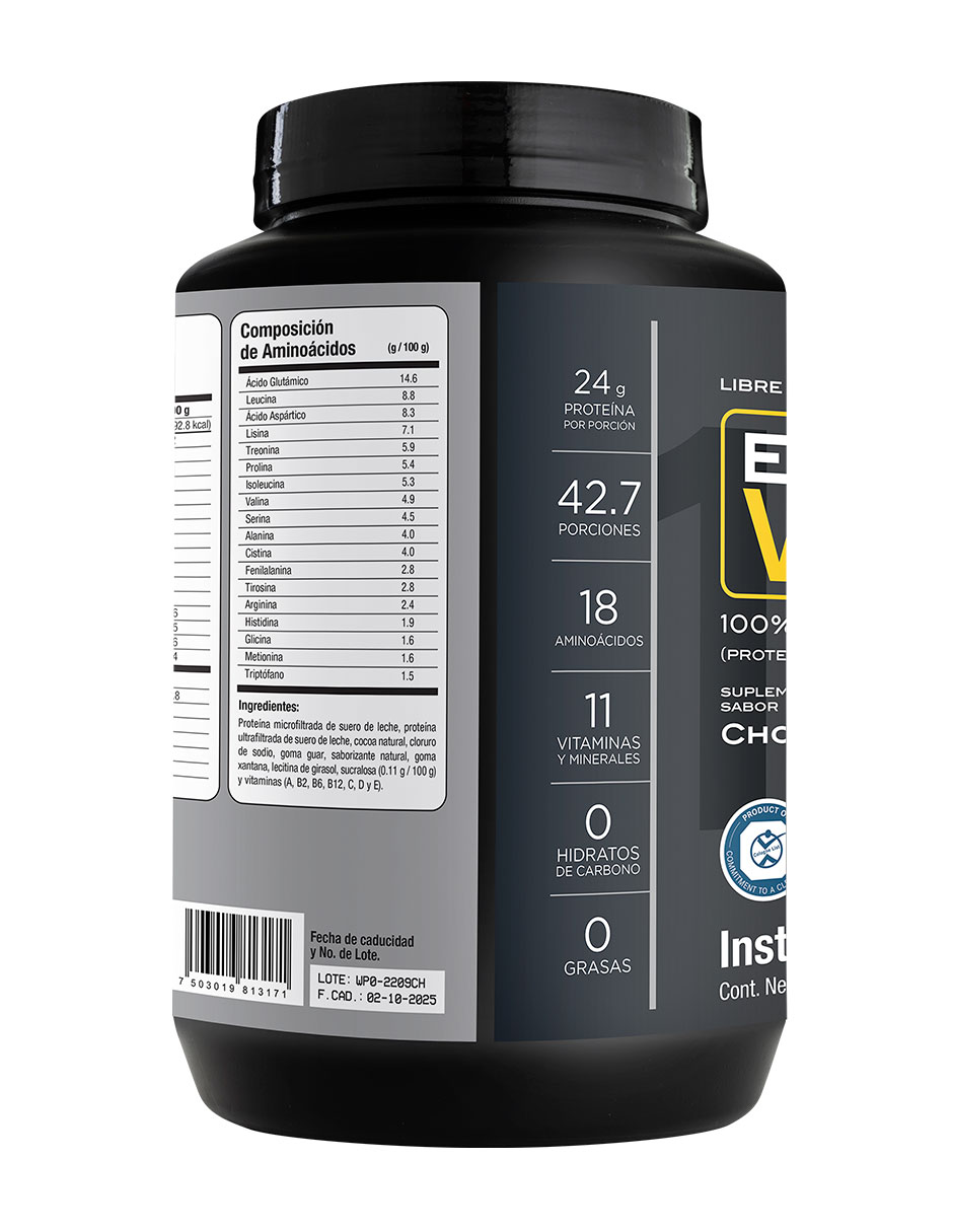 Combo Evolution Proteina Wp100 Chocolate + Creatina con proteína whey y creatina monohidratada sabor chocolate de 2 Kg