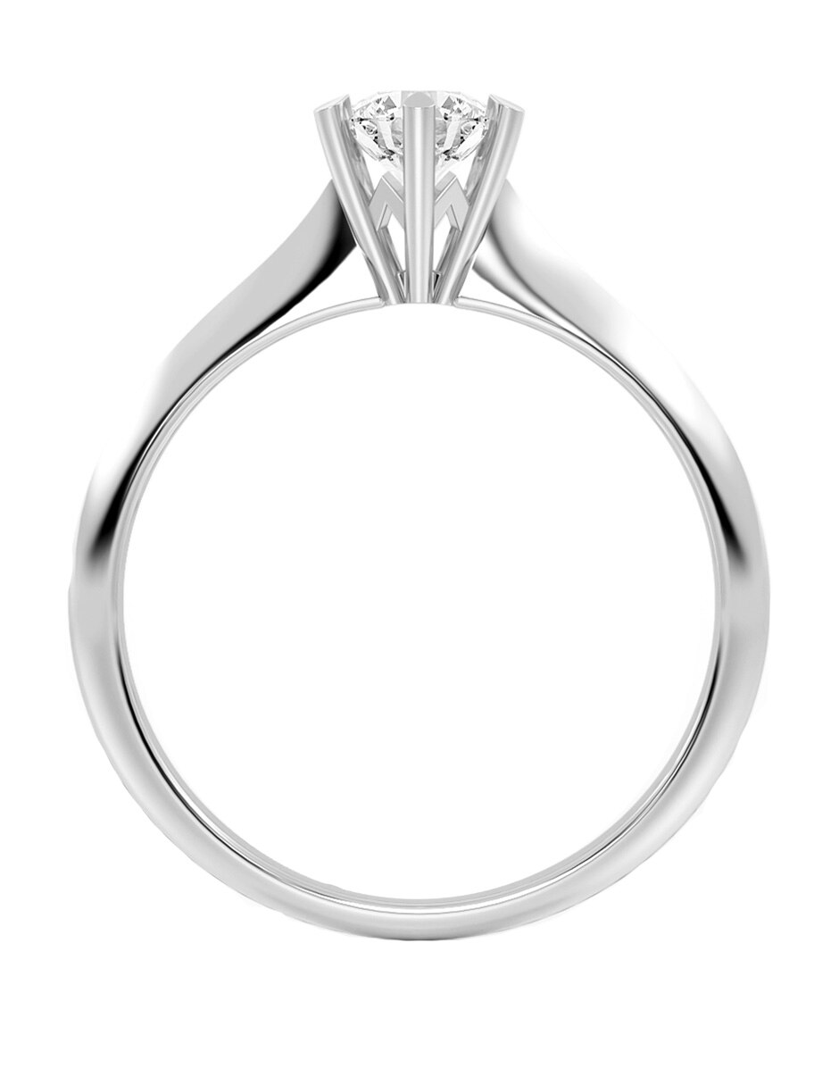 Anillo de compromiso de oro 14 k 2