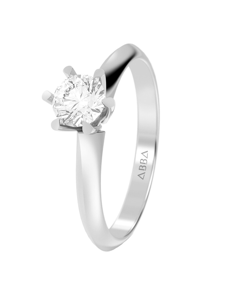 Anillo de compromiso de oro 14 k 3