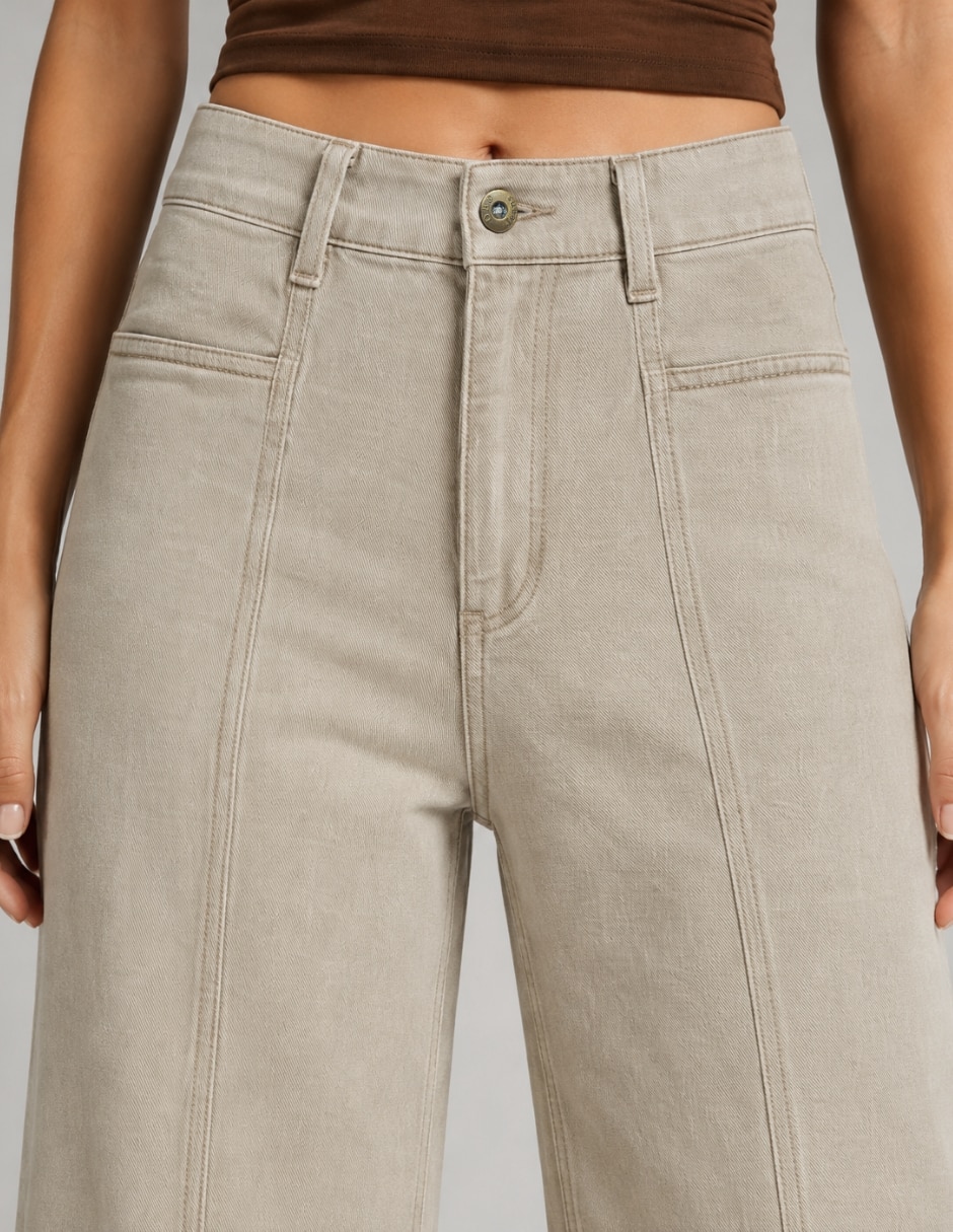 Jeans wide leg 25694-d para mujer